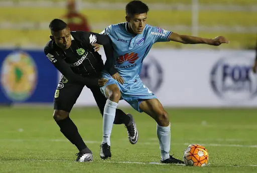 Atlético Nacional en su visita a La Paz en 2016 por la CONMEBOL Sudamericana Foto: Depor