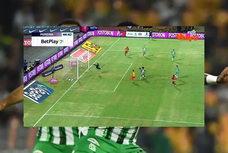El gol de Carlos Darwin Quintero para el 1 a 0 del Pereira Foto: Captura de pantalla Win Sports