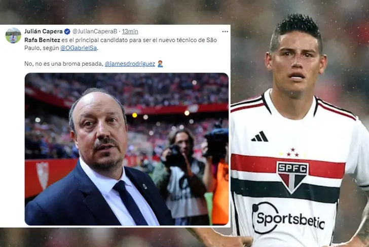 El posible nuevo entrenador de James Rodríguez en Sao Paulo Foto: Captura de X y Olympics