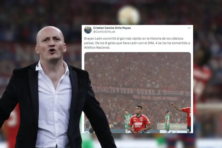 Uno de los nuevos dolores de cabeza en Atlético Nacional Foto: Captura de X @CamiloOrtiz_ok e Infobae&nbsp;