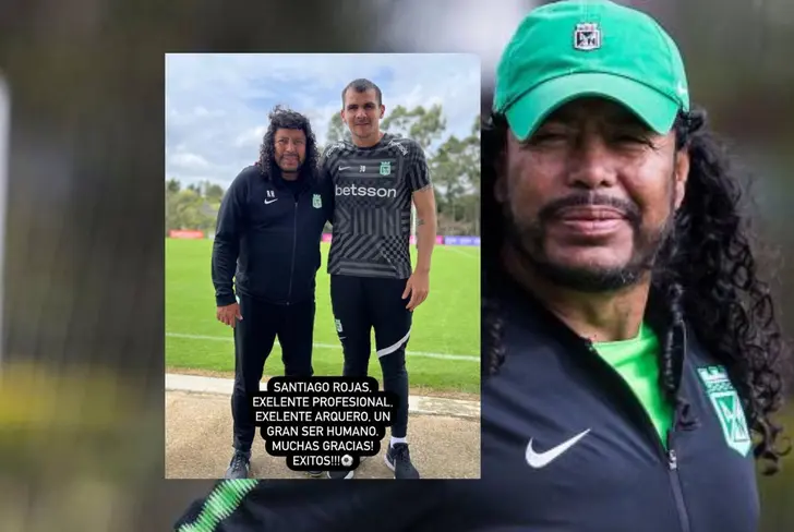 El mensaje de René Higuita a Santiago Rojas en su despedida Foto: El Colombiano y Captura de Instagram @higuitarene1&nbsp;