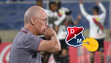 Alfredo Arias, entrenador del Independiente Medellín se encuentra en la cuerda floja