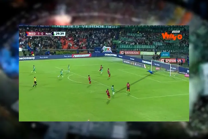 El empate de Édier Ocampo en el clásico paisa Foto: Captura de pantalla Win Sports