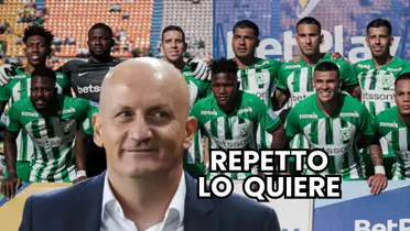 Pablo Repetto y el equipo de Atlético Nacional: Foto: El Colombiano y Minuto 30