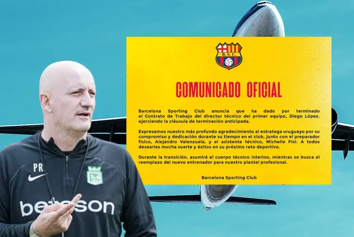 Pablo Repetto, sonaría como entrenador del Barcelona SC Foto: Barcelona SC y Nacionaloficial&nbsp;