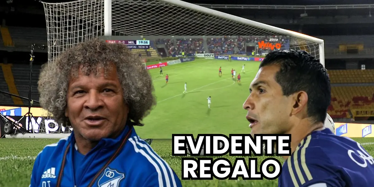 Alberto Gamero, entrenador de Millonarios FC y David Macalister Silva