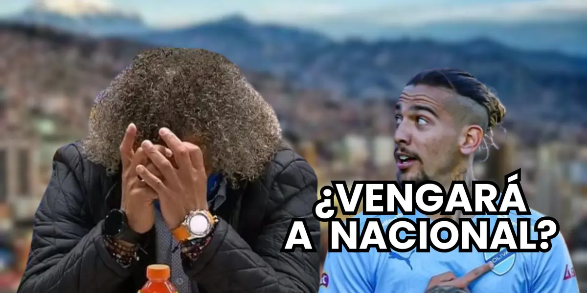 Alberto Gamero, entrenador de Millonarios y Fran Da Costa, ex jugador de Nacional hoy en Bolivar