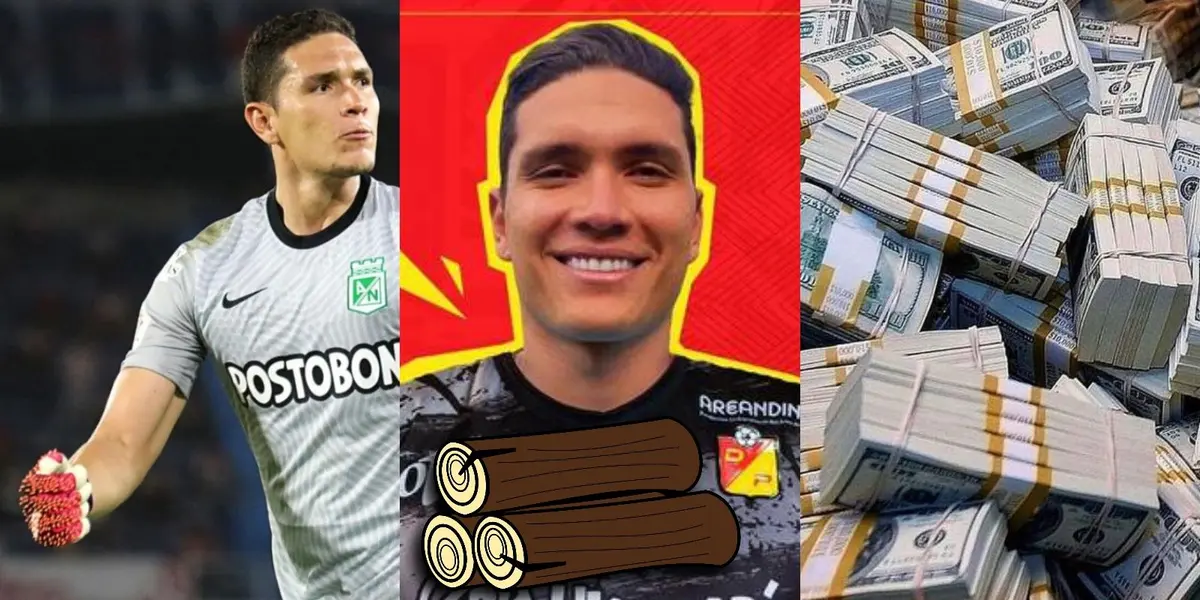 Aldair Quintana sigue con sus errores que lo ponen de tronco en el Deportivo Pereira y eso le salpica a Atlético Nacional.