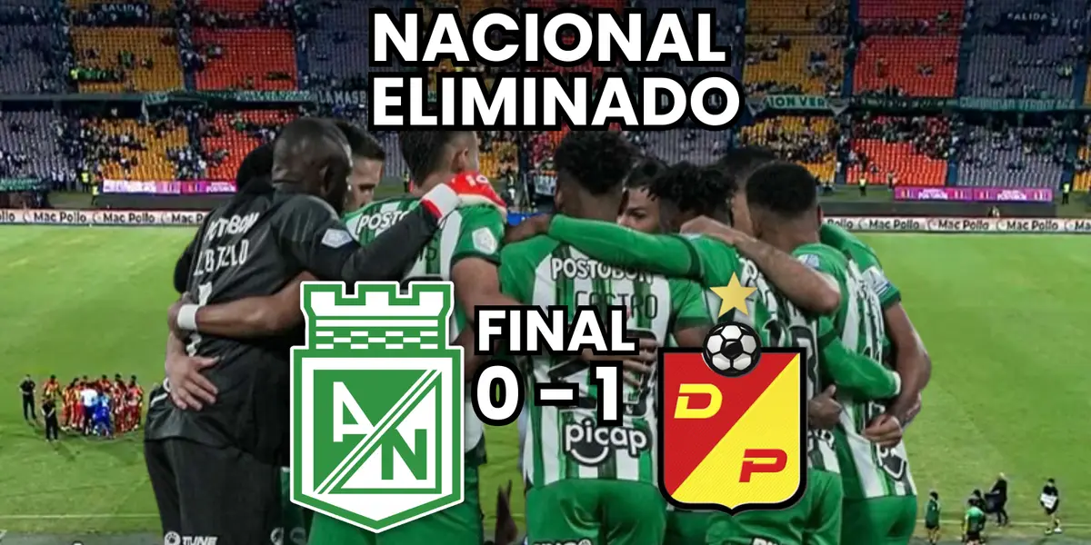 Atlético Nacional cerró su participación en la Liga Betplay Foto: Futbolred, Escudoteca PN y Win