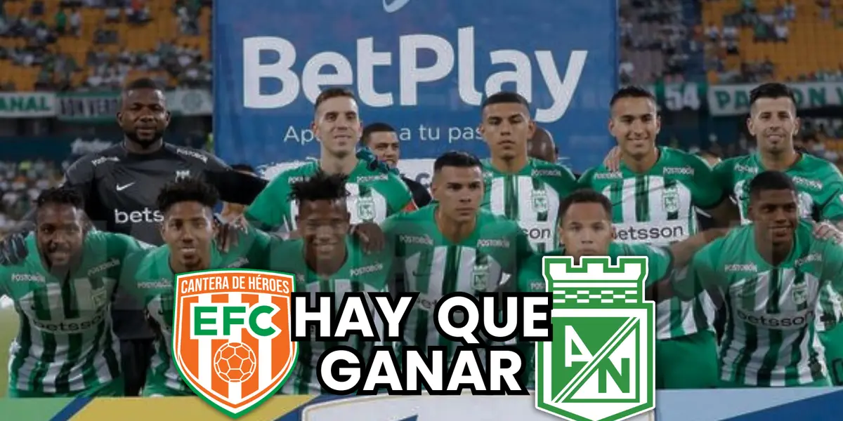 Atlético Nacional en su último partido ante el Deportivo Pasto en el Atanasio Girardot