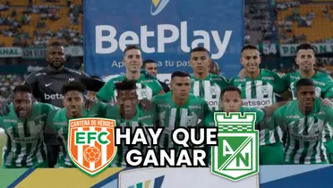 Atlético Nacional en su último partido ante el Deportivo Pasto en el Atanasio Girardot