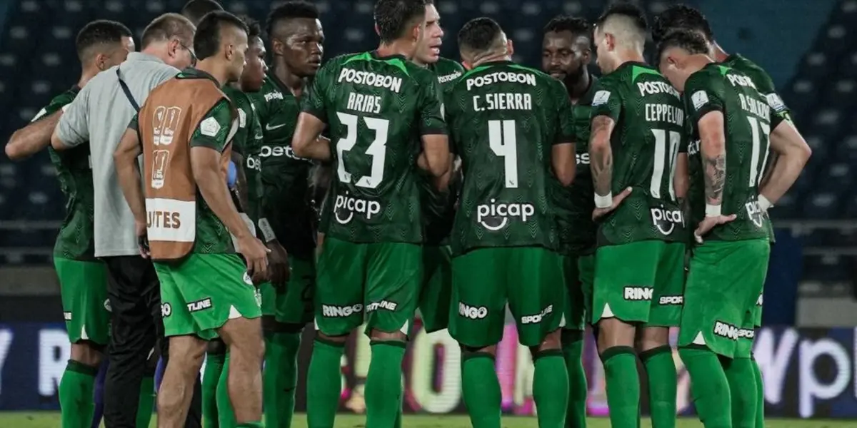 Atlético Nacional en uno de sus últimos juegos por la Liga Betplay Dimayor