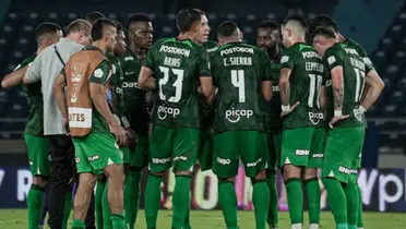Atlético Nacional en uno de sus últimos juegos por la Liga Betplay Dimayor