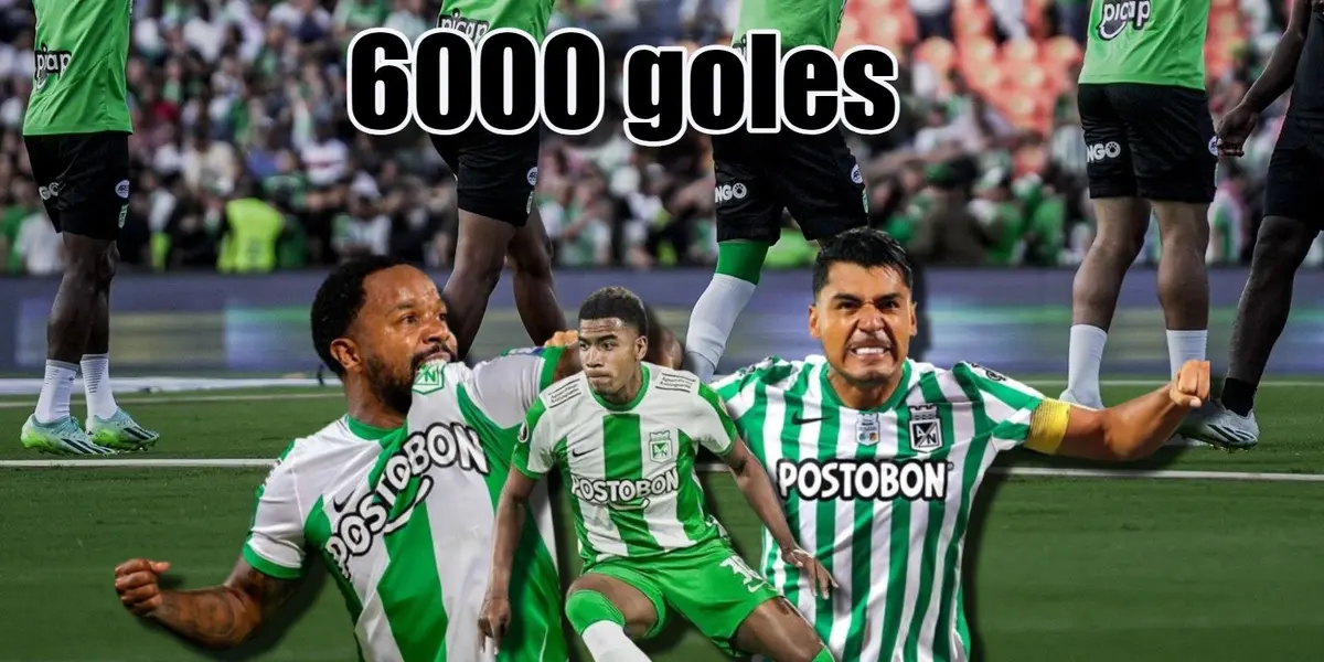 Atlético Nacional está cerca de llegar a los 6000 goles en competencias oficiales en toda su historia