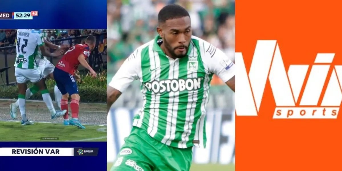 Atlético Nacional estuvo en desventaja en el partido ante Independiente Medellín por una insólita expulsión