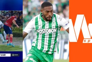 Atlético Nacional estuvo en desventaja en el partido ante Independiente Medellín por una insólita expulsión