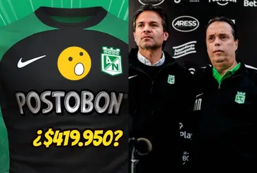 Atlético Nacional fijó posición con la polémica camiseta del equipo que costaría $419.950 pesos.
