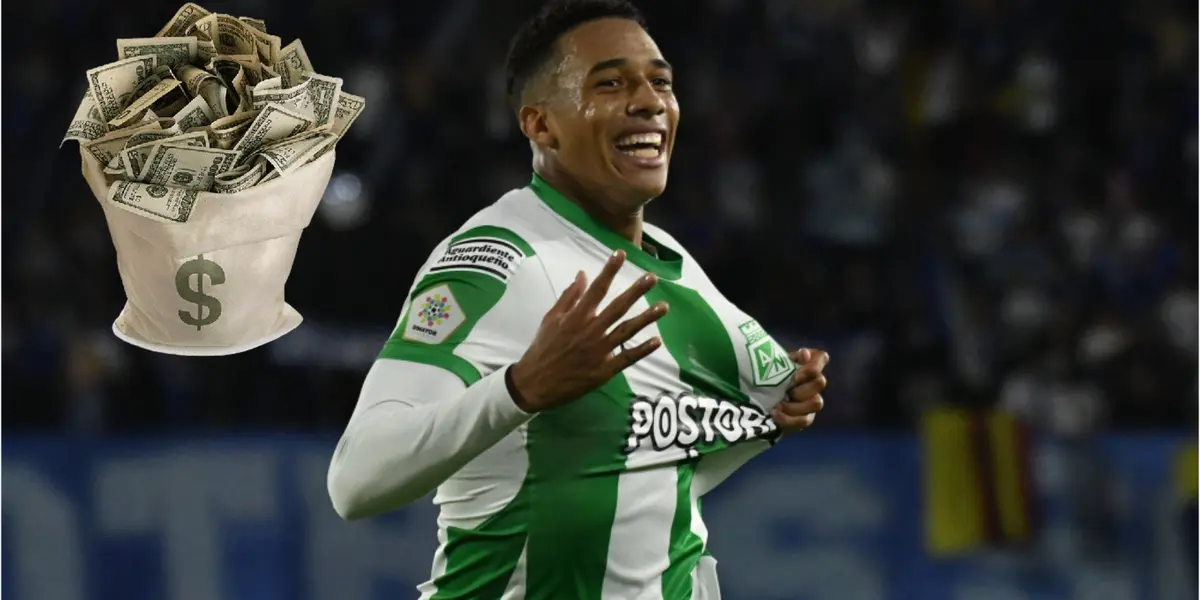 Atlético Nacional le puso precio a Brahian Palacios que interesa en Brasil.