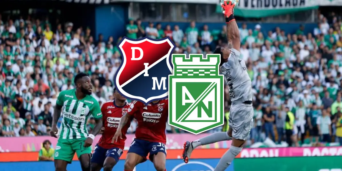 Atlético Nacional vs Independiente Medellín Foto: Claro Sports y Escudoteca