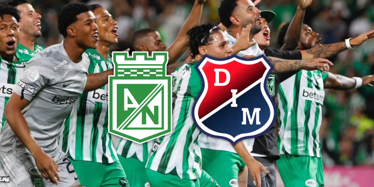 Atlético Nacional vs Independiente Medellín Foto: Escudoteca y Nacionaloficial