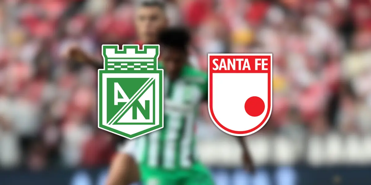 Atlético Nacional vs Independiente Santa Fe Foto: Win Sports y Escudoteca