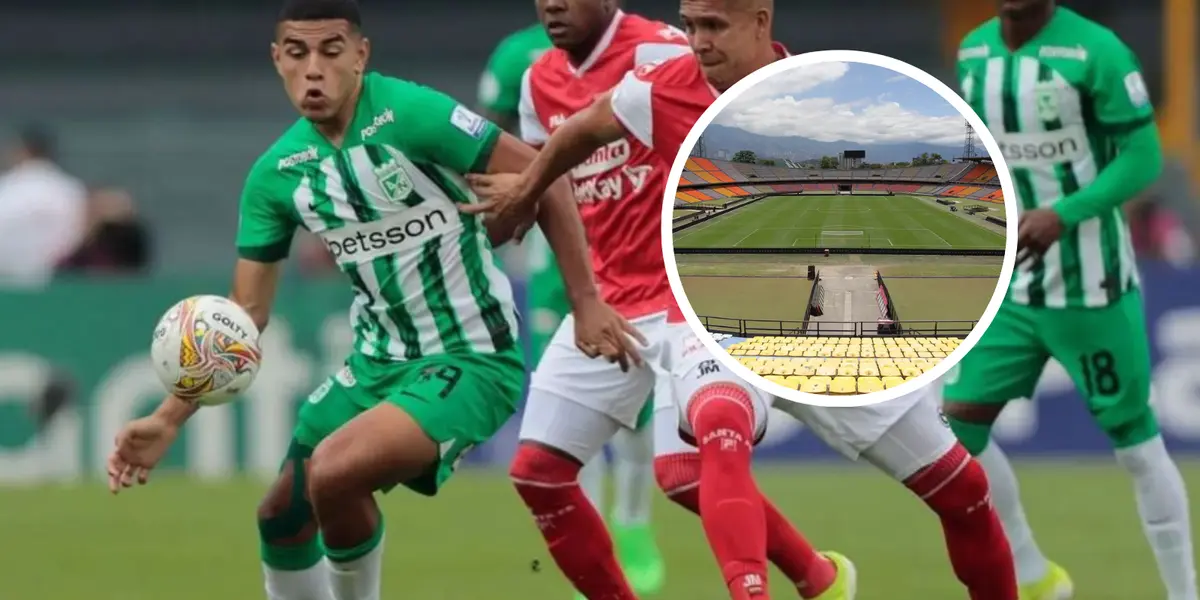 Atlético Nacional vs Santa Fe Foto: Caracol Radio, Inder