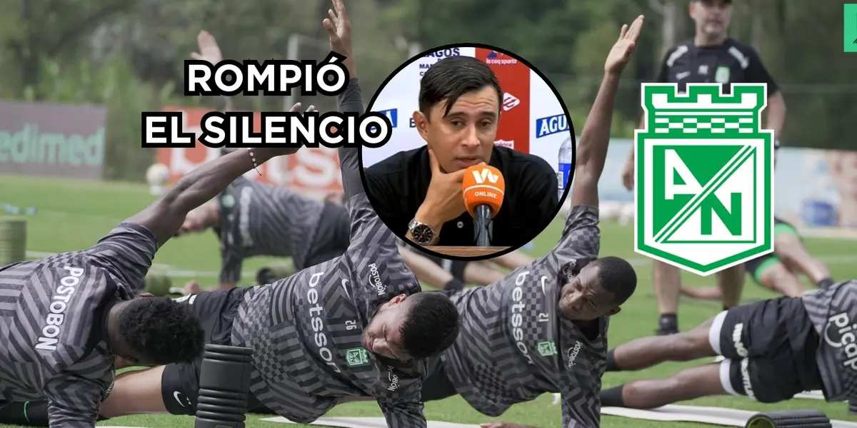 Bodmer rompió el silencio. Foto de Nacional tomada de Twitter @nacionaloficial y Bodmer de rueda de prensa vía Nacional es Pasión.