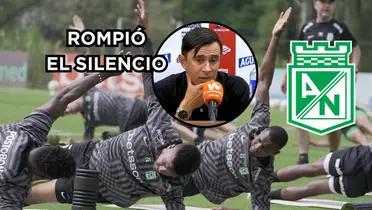 Bodmer rompió el silencio. Foto de Nacional tomada de Twitter @nacionaloficial y Bodmer de rueda de prensa vía Nacional es Pasión.