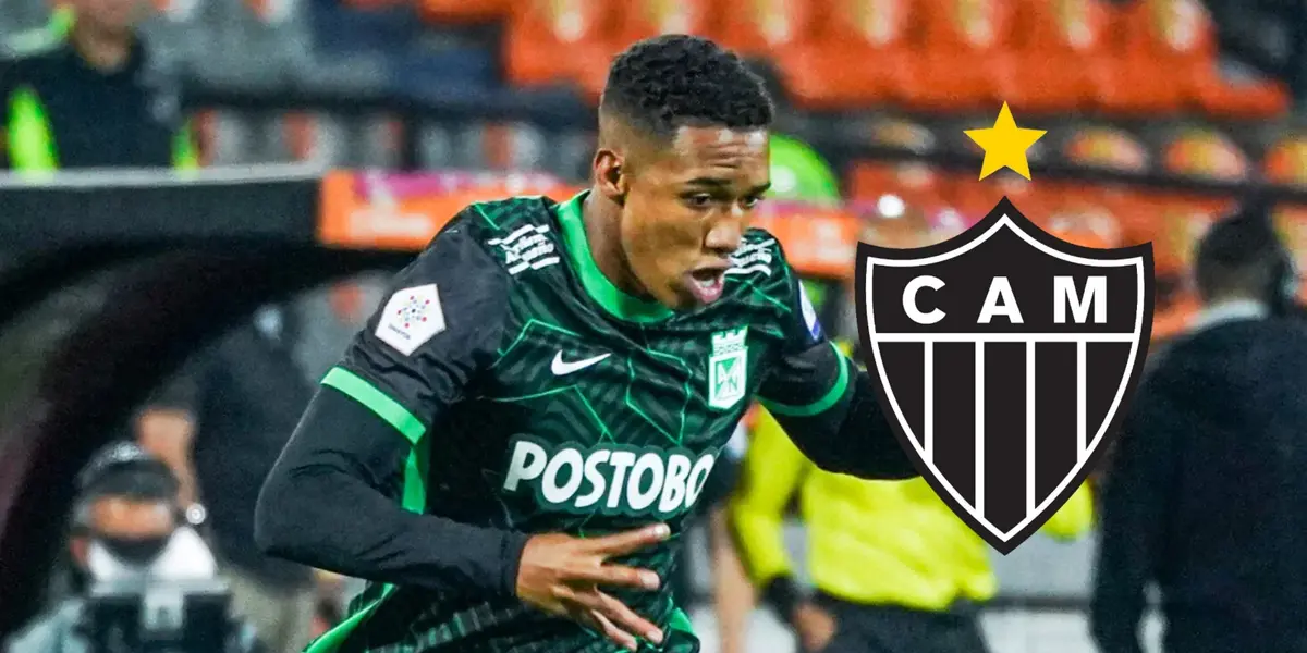 Brahian Palacios se marcharía de Nacional. Fotos tomadas de Nacional Web Site y logo de Wikipedia.