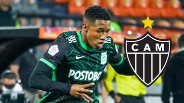 Brahian Palacios se marcharía de Nacional. Fotos tomadas de Nacional Web Site y logo de Wikipedia.