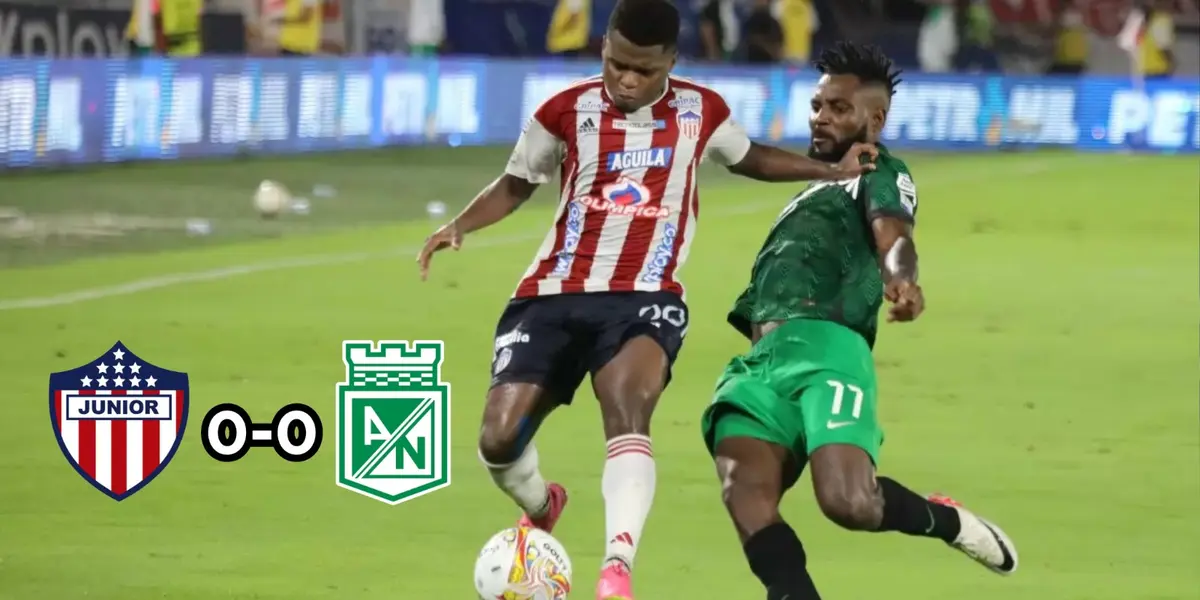 Canterano sentó a un indiscutible en Atlético Nacional ante Junior. FOTO: Antena 2