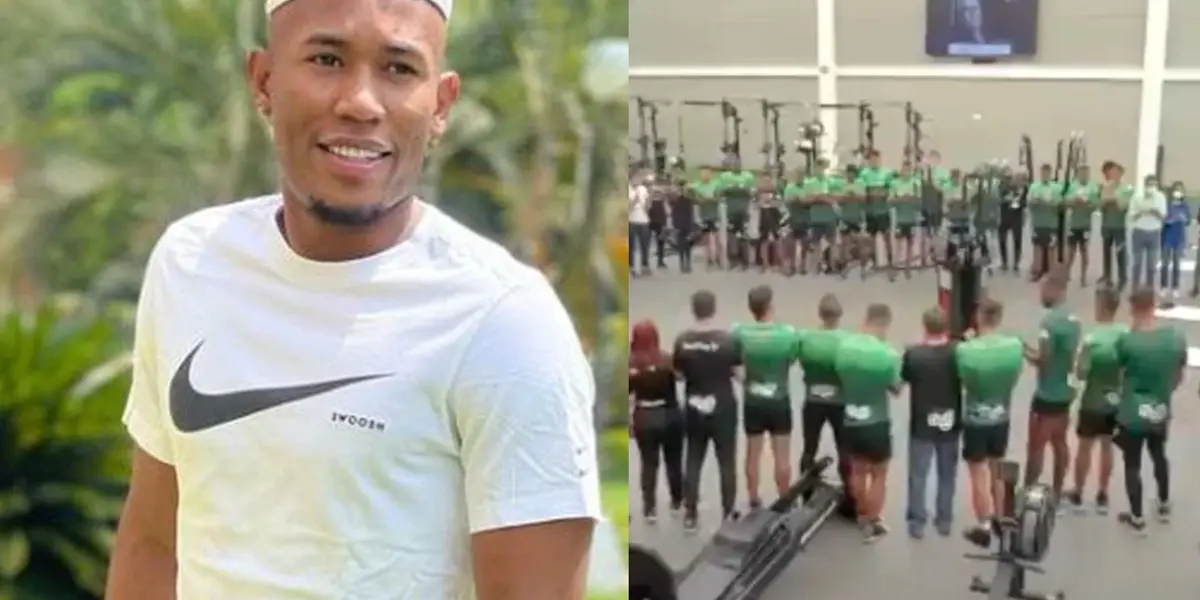 Debido a la lamentable noticia el conjunto de Atlético Nacional decidió hacer un gesto en su honor