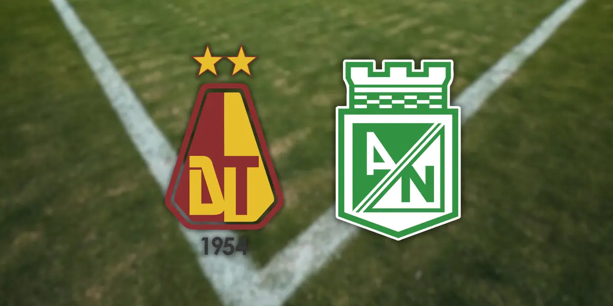 Deportes Tolima vs Atlético Nacional Foto: Escudoteca y Nacionaloficial