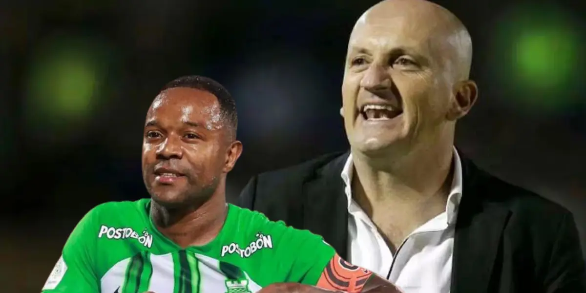 Dorlan Pabón, ex jugador de Atlético Nacional y Pablo Repetto, entrenador del club Foto: Infobae y Futbolred