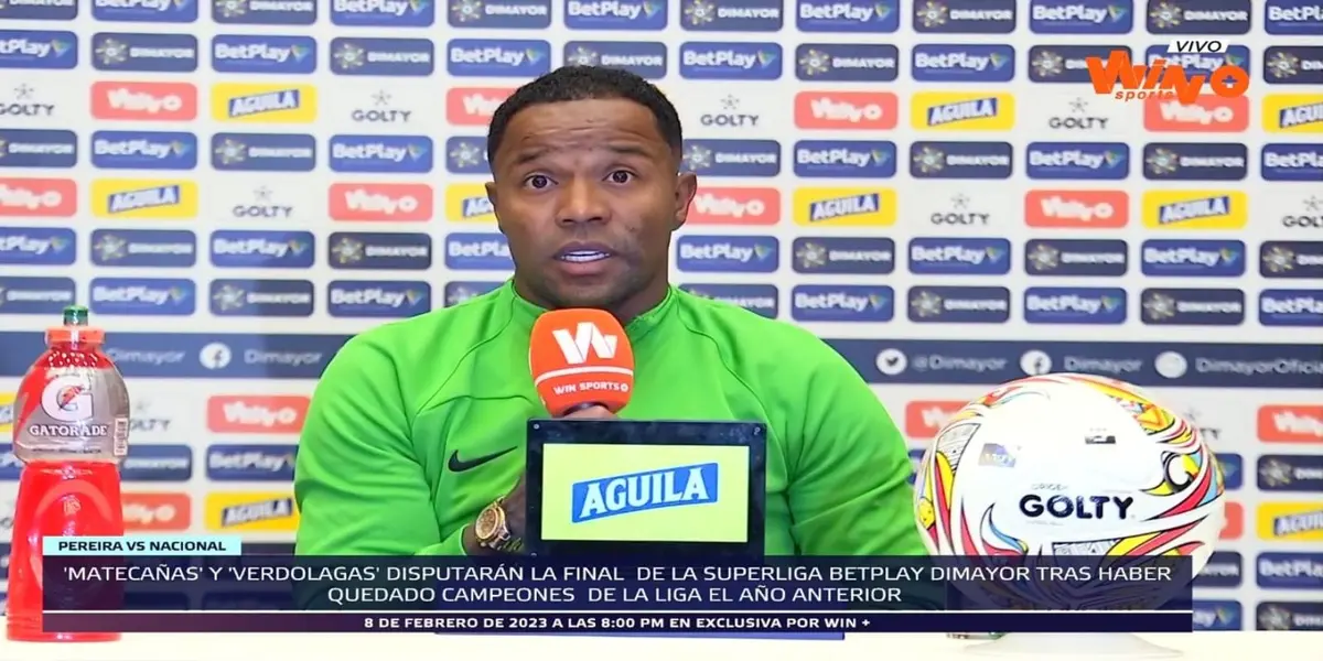 Dorlan Pabón habló en Atlético Nacional antes de medirse al Deportivo Pereira