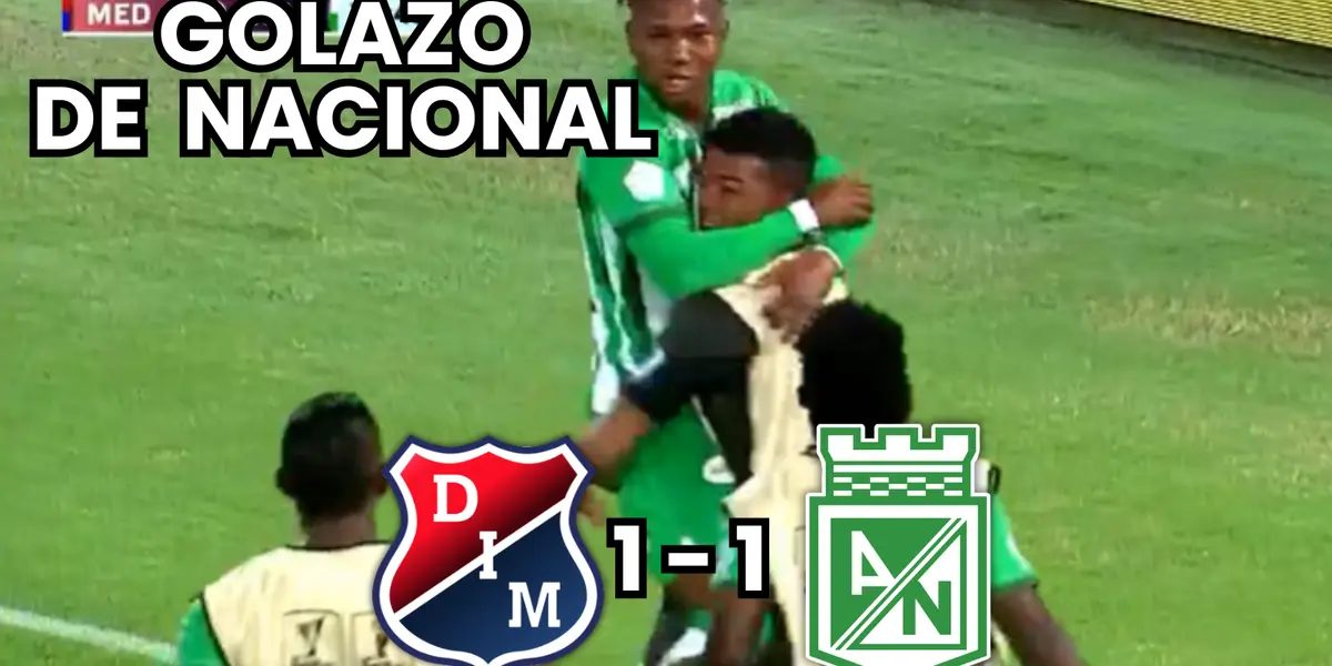 Édier Ocampo empata el clásico paisa Foto: Captura de pantalla WIn Sports y Escudoteca PN