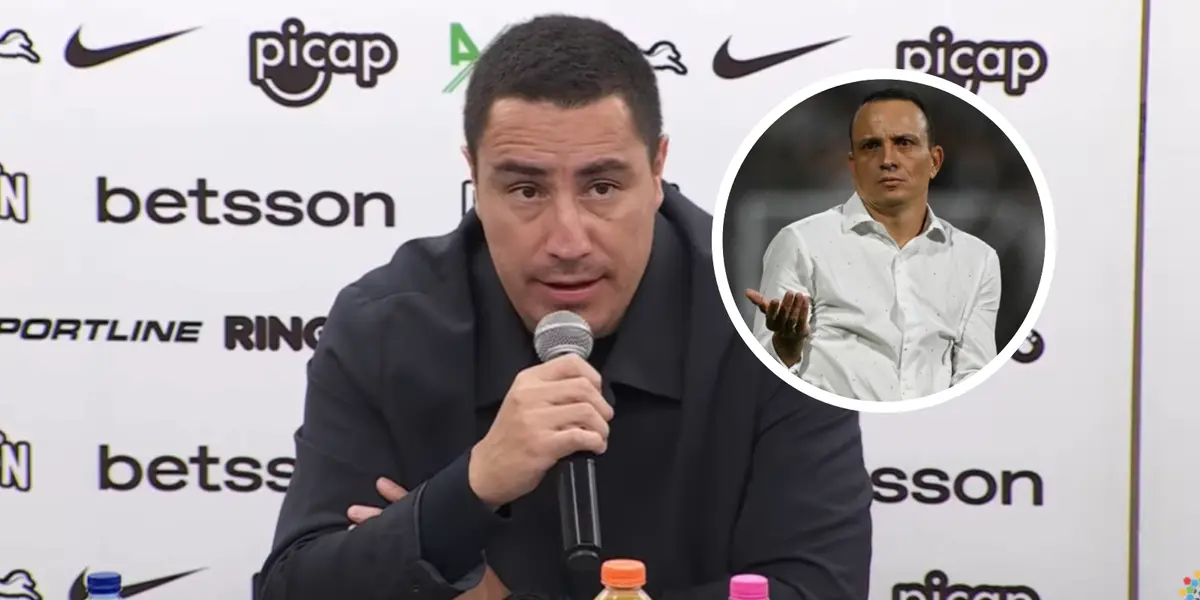 Efraín Juárez y Alejandro Restrepo Foto: Captura de YouTube Dimayor e Infobae