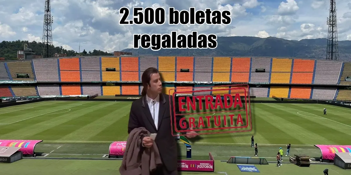 Las 2500 boletas regaló Atlético Nacional para que el Atanasio no se vea vacio
