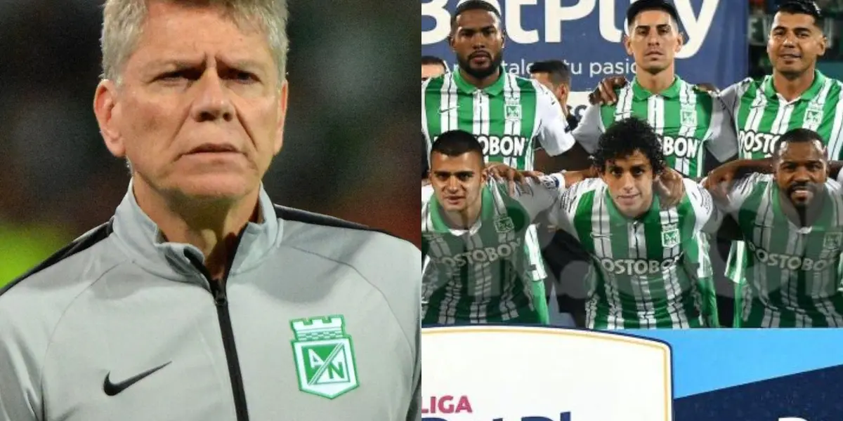 El entrenador habló en rueda de prensa tras la eliminación de Atlético Nacional de la liga Betplay