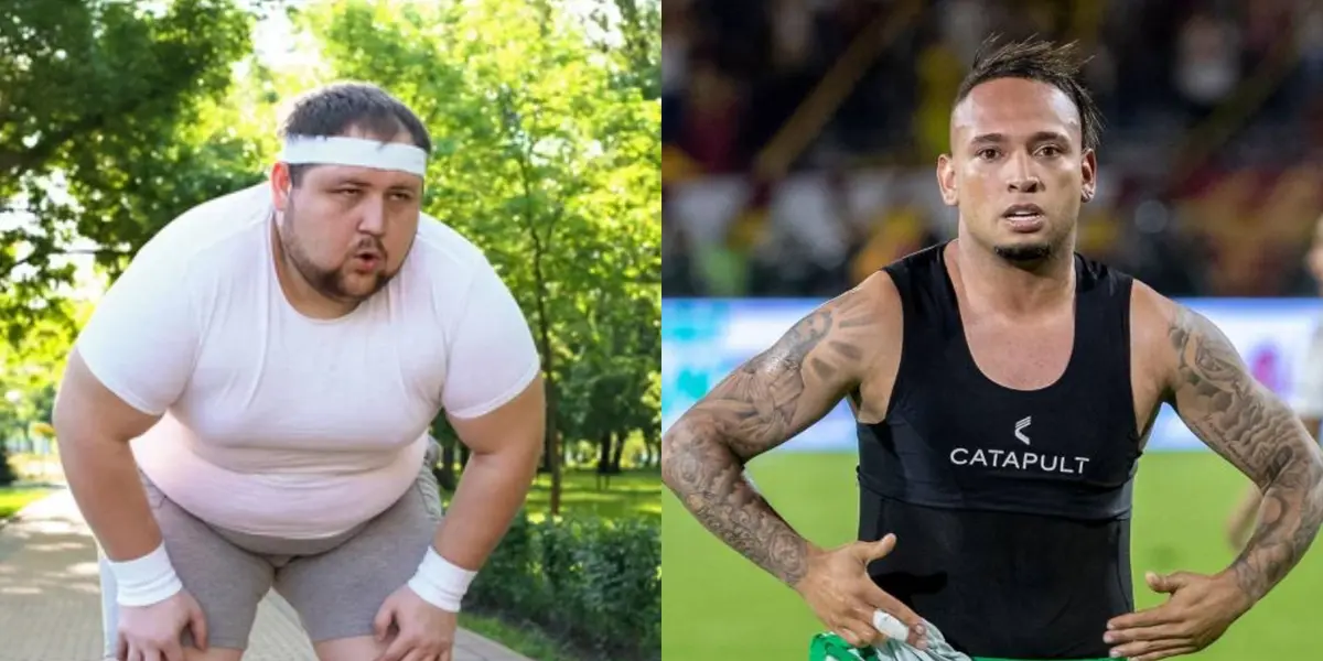 El futbolista impresionó a todos por su pésimo estado de forma en el primer día de trabajos