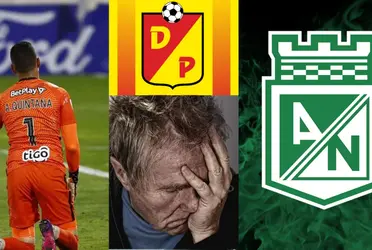 El guardameta cometió un insólito error ahora con la camiseta del Deportivo Pereira