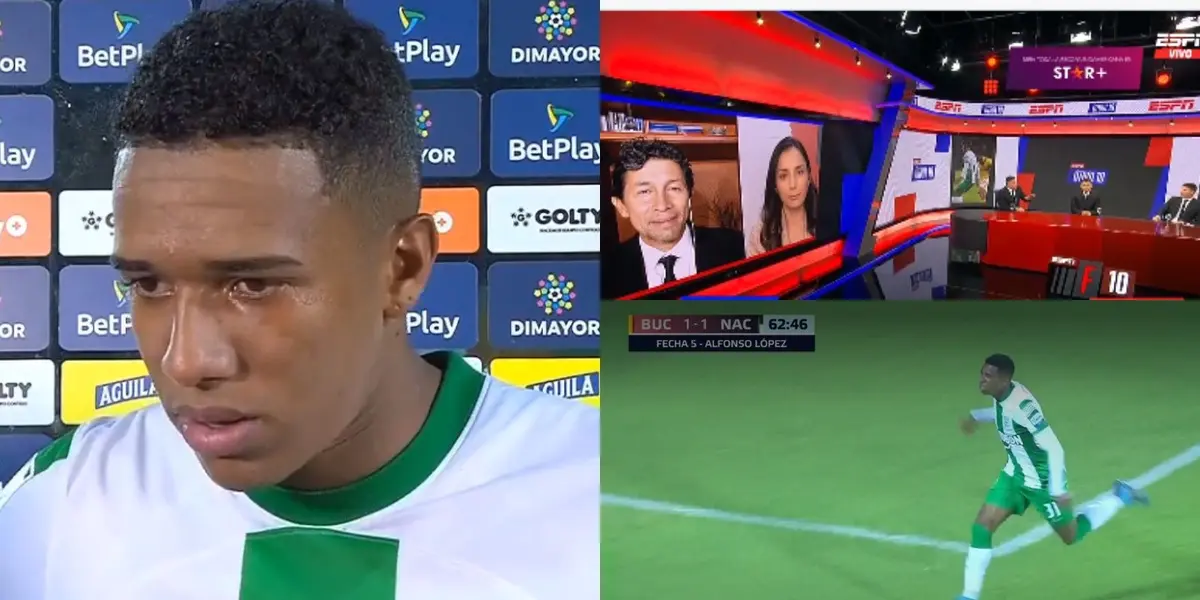 El jugador la rompió con Atlético Nacional ante Atlético Bucaramanga en la liga Betplay