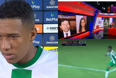 El jugador la rompió con Atlético Nacional ante Atlético Bucaramanga en la liga Betplay