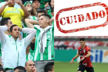 El jugador sería la última incorporación de Atlético Nacional de cara a esta temporada