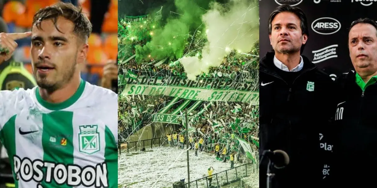 El jugador Tomás Ángel tuvo un gesto con la barra popular Los Del Sur