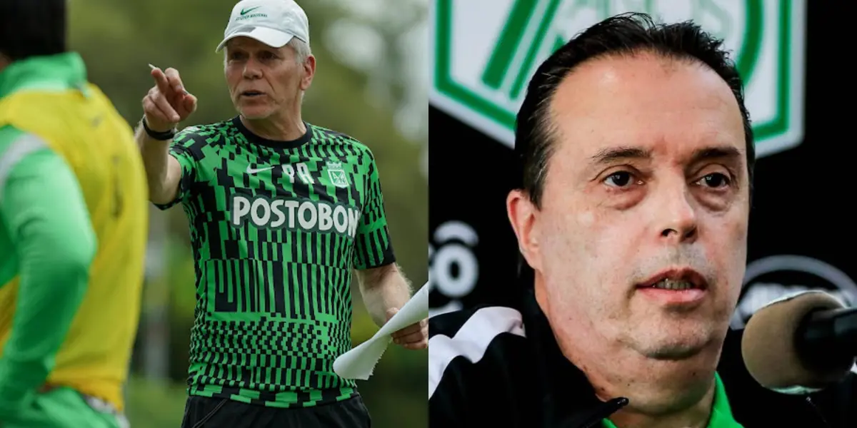 El mandamás del club Verdolaga salió a defender al técnico brasileño tras la eliminación