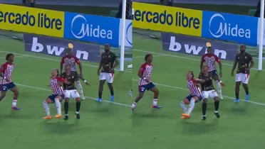 El partido entre Junior y América en la CONMEBOL