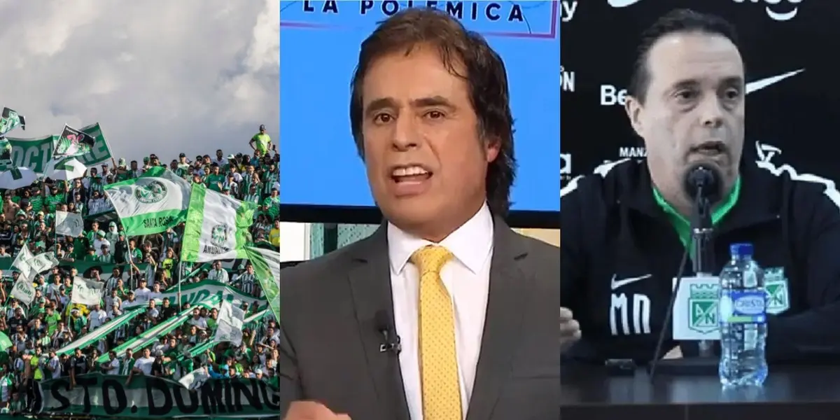 El periodista salió furioso en redes atacando la hinchada verde