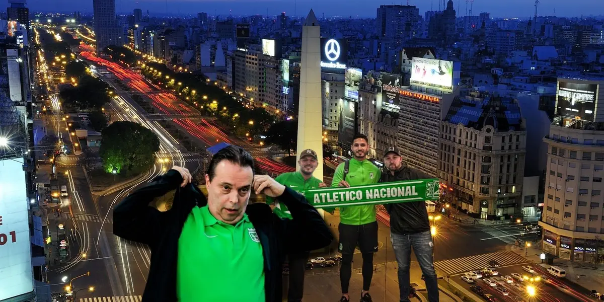 El verde paisa está temporalmente en la capital de Argentina para jugar Libertadores
