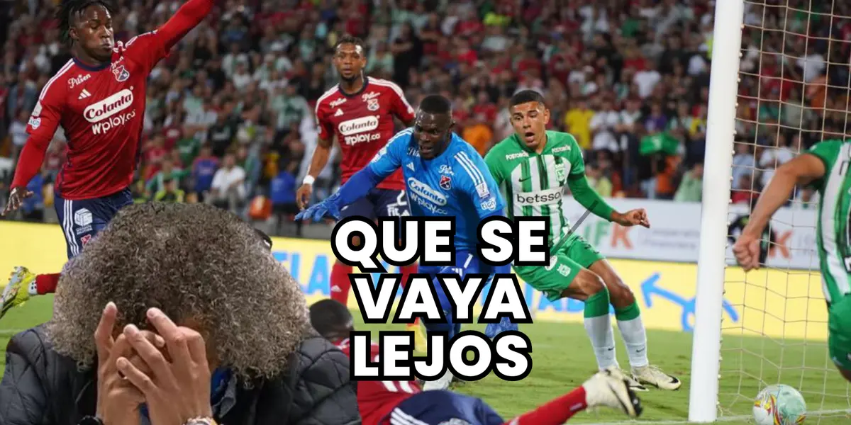 Elimuo Aristizábal en una acción de juego vs Independiente Medellín Foto: Munera Eastman y Futbolred